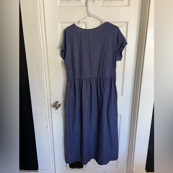 Pyne & Smith Denim Linen Dress L - Tag Removed - Picture 5 of 5